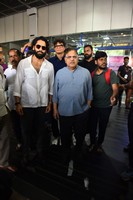 Thandel Movie Team at Vizag Airport Stills